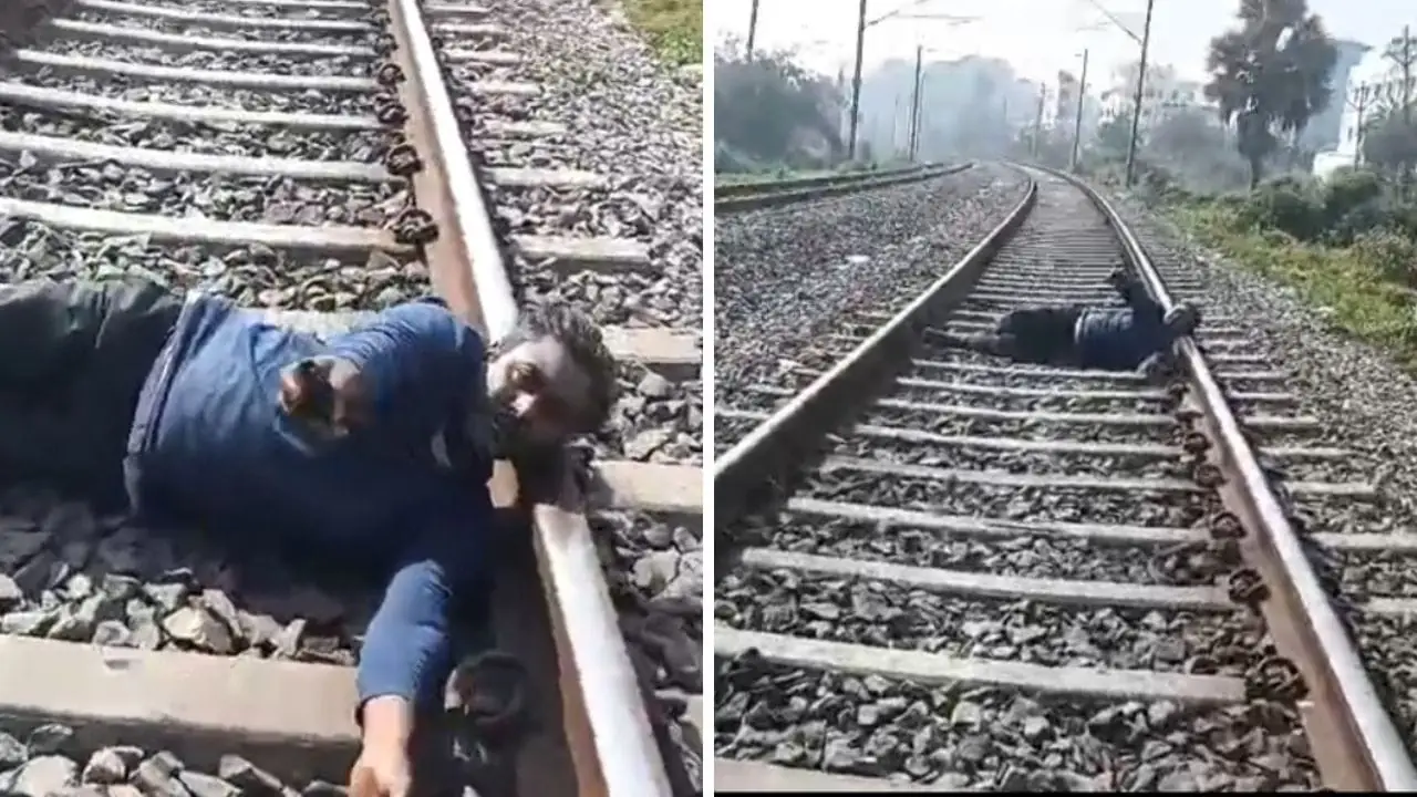 Bihar Suicide Bid: Jobless Hubby on Tracks, Rescued After Video Call Threat